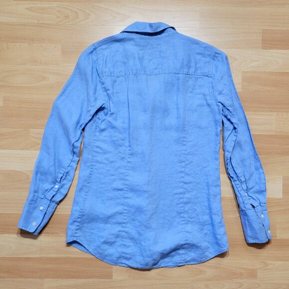 J. Crew Classic Button Up Linen Shirt | Size: 0 - Picture 12 of 15